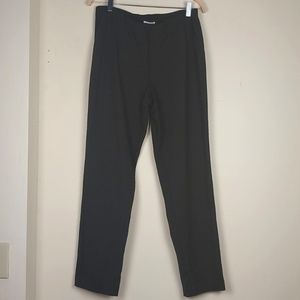 J. Jill Ponte Slim Leg Viscose/Nylon Blend Dark Chocolate Brown Pants Trousers